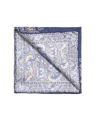 Paolo Albizzati Silk Paisley Pocket Square 6135