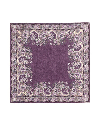 Paolo Albizzati Silk Paisley Pocket Square 6137