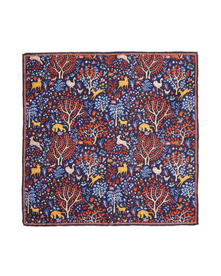Paolo Albizzati Silk Floral Pocket Square 6149