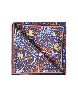 Paolo Albizzati Silk Floral Pocket Square 6153