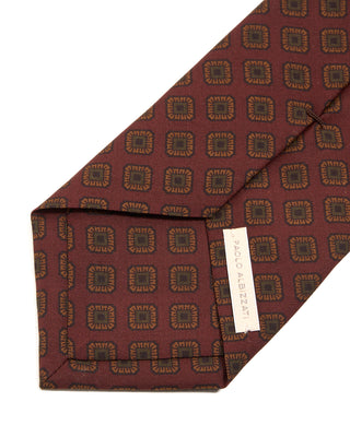 Paolo Albizzati Geometric Silk Tie 6315