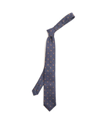 Paolo Albizzati Geometric Silk Wool Tie 6201