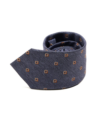 Paolo Albizzati Geometric Silk Wool Tie 6273