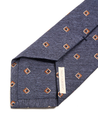 Paolo Albizzati Geometric Silk Wool Tie 6274