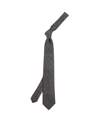 Paolo Albizzati Geometric Silk Wool Tie 6225
