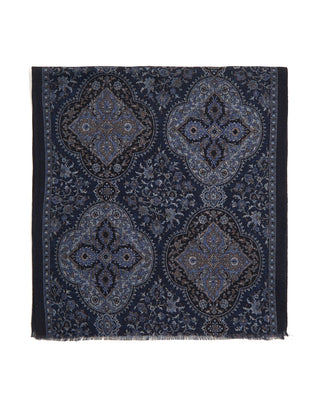 Paolo Albizzati Geometric Wool Scarf 6161