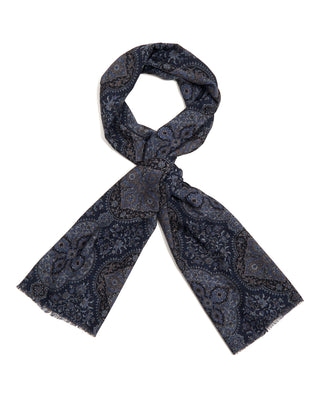 Paolo Albizzati Geometric Wool Scarf 6166