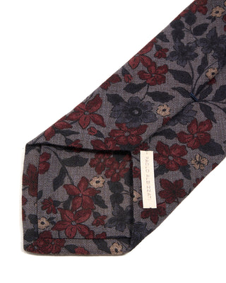 Paolo Albizzati Floral Wool Tie 6253