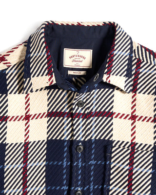 Portuguese Flannel Upper Plaid Flannel Overshirt 3828