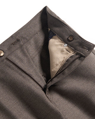 Paul  Shark Herringbone Wool Twill Trousers 932