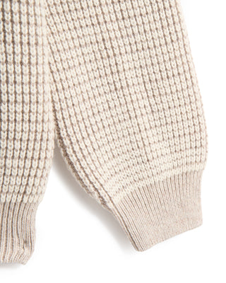 Paul  Shark Wool Bicolour Rib Crewneck 705
