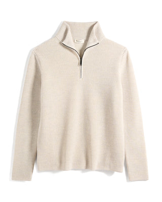 Waffle Quarter Zip Knitwear