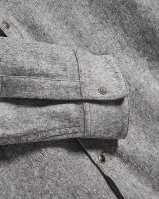 Pescarolo Italian Herringbone Wool Overshirt 575