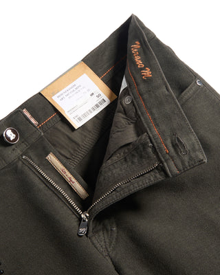 Pescarolo Italian Moleskin 5 Pocket Trousers 491