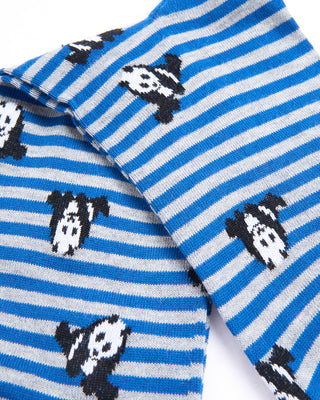 Marcoliani Blue / Pearl Pima Cotton Panda Socks Blue / Pearl 2 4416