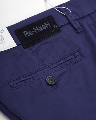 Re-HasH Cotton Tencel Lightweight Indigo Casual Shorts