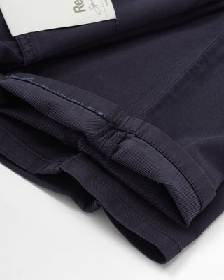 Re-HasH Navy Cotton Tencel Lightweight Summer Pants 