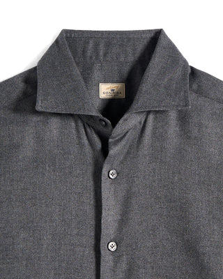 Sonrisa Cotton Lyocell Luxury Herringbone Flannel Comfort Fit Sport Shirt 4786
