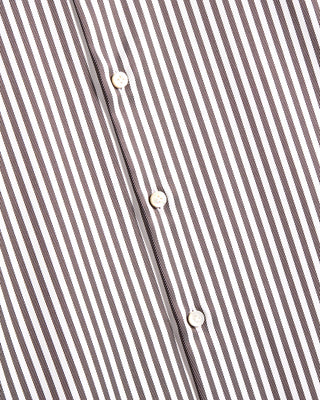 Sonrisa Superior Ethico Supima Cotton King Twill Stripe Soft Collar Shirt 4174