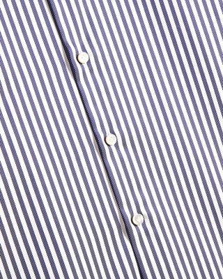 Sonrisa Superior Ethico Supima Cotton King Twill Stripe Soft Collar Shirt 4169