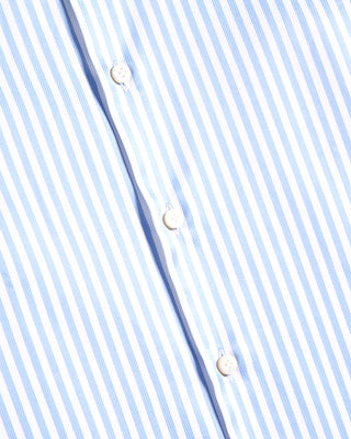 Sonrisa Superior Ethico Supima Cotton King Twill Stripe Soft Collar Shirt 4163