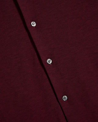 Sonrisa Ultra Soft Comfort Fit Cotton Lyocell Jersey Shirt in Bordeaux, view 3