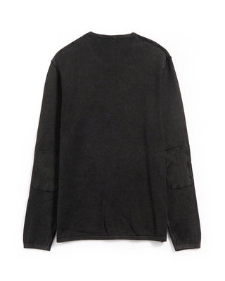 John Varvatos L/S Crew Neck In Acid Wash Black 5911