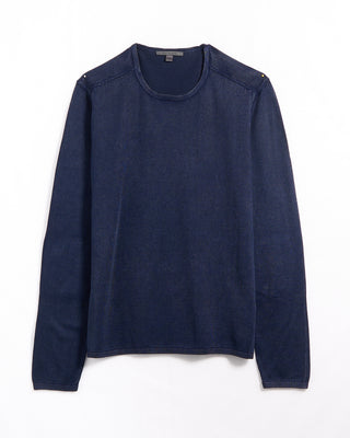 John Varvatos L/S Crew Neck In Acid Wash Blue 2 5912