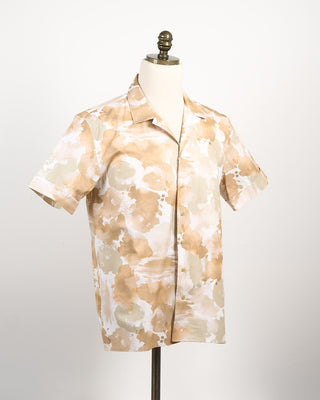 Outclass Water Colour S/S Havana Shirt Tan 229