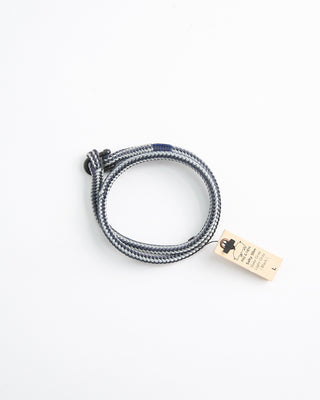 Pig + Hen Salty Slim Rope And Shackle Bracelet / Slate 