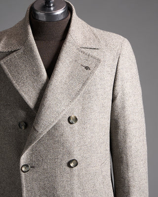 Tagliatore Herringbone Wool Topcoat 1576