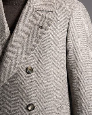 Tagliatore Herringbone Wool Topcoat 1578