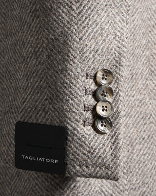 Tagliatore Herringbone Wool Topcoat 1580