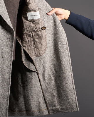 Tagliatore Herringbone Wool Topcoat 1584
