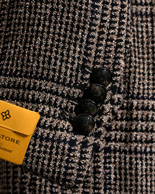Tagliatore Boucle Check Wool Blazer 3441