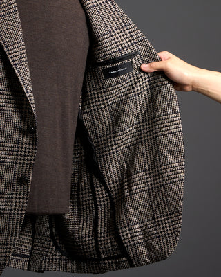 Tagliatore Boucle Check Wool Blazer 3443