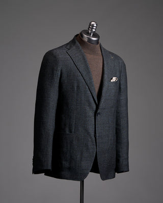 Tagliatore Basketweave Wool Silk Blazer 2748