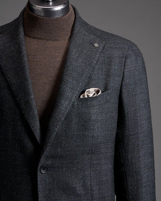 Tagliatore Basketweave Wool Silk Blazer 2749
