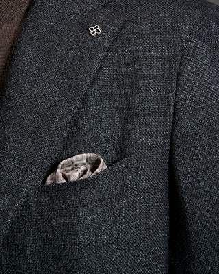 Tagliatore Basketweave Wool Silk Blazer 2751