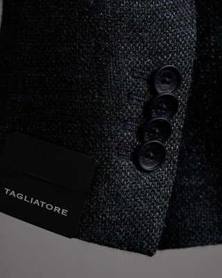 Tagliatore Basketweave Wool Silk Blazer 2753