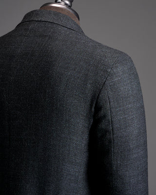 Tagliatore Basketweave Wool Silk Blazer 2754