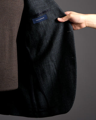 Tagliatore Basketweave Wool Silk Blazer 2755