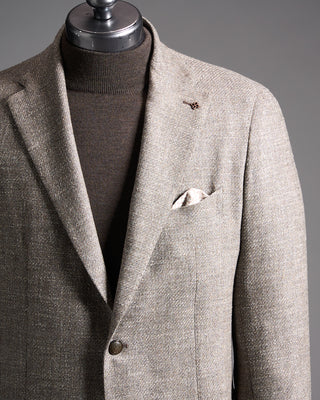 Tagliatore Wool Silk Stretch Twill Blazer 1557