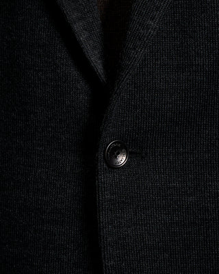 Tagliatore Ribbed Wool Blend Knit Blazer 3447