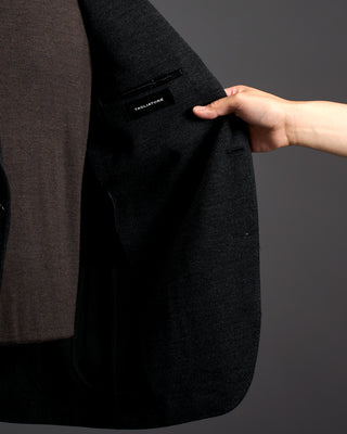 Tagliatore Ribbed Wool Blend Knit Blazer 3453