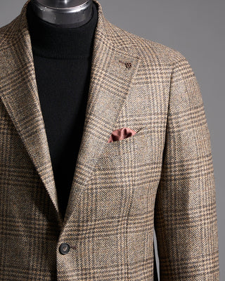 Tagliatore Prince of Wales Wool Cashmere Blazer 1520