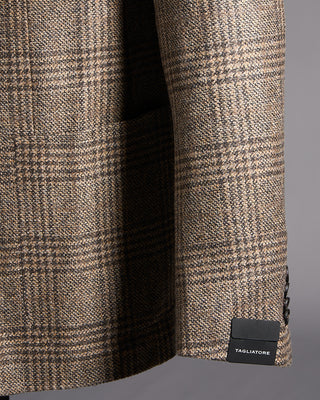 Tagliatore Prince of Wales Wool Cashmere Blazer 1523