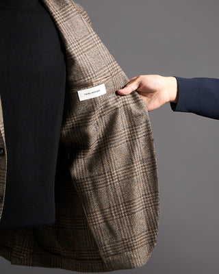 Tagliatore Prince of Wales Wool Cashmere Blazer 1526