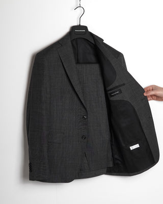 Tagliatore Charcoal Grey Comfort Stretch Wool All Season Suit
