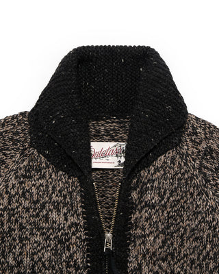 Outclass Black/White Marl Zip Cardigan Grey 8 4927